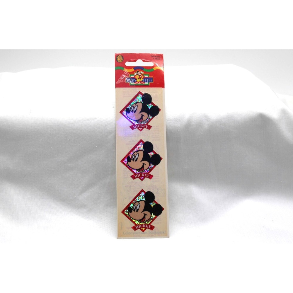 VTG 90s Sandylion Disney Mickey Mouse Prismatic Stickers 1 Sheet